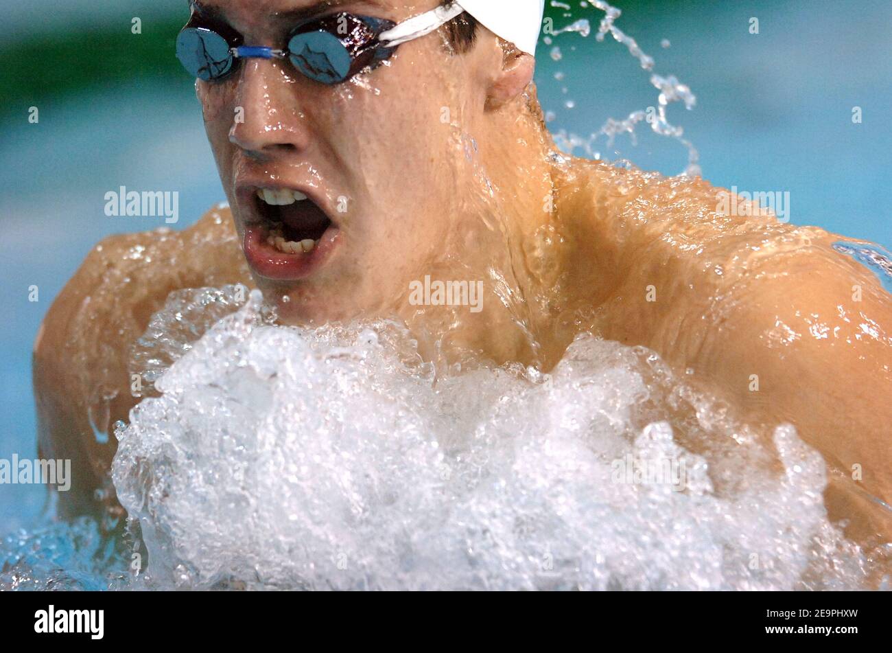 France's Sebastien Rouault competes on men's 400 meters individual ...