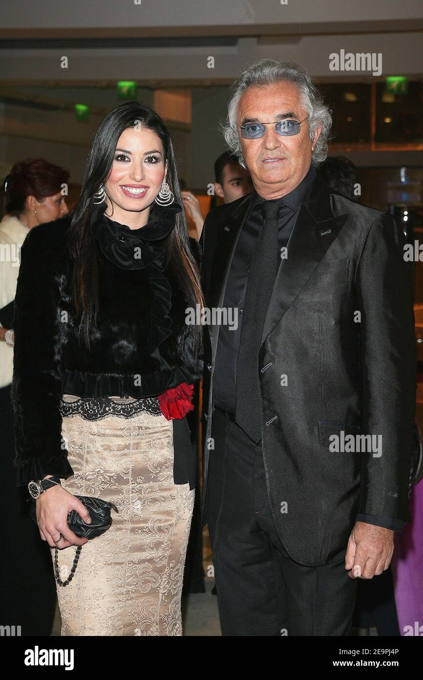 Renault's Formula One team manager Flavio Briatore and his girlfriend Elisabetta Gregoracci arrive at the 2006 FIA Gala held in Monaco on December 8, 2006. Photo by Frederic Nebinger/Cameleon/ABACAPRESS.COM Stock Photo