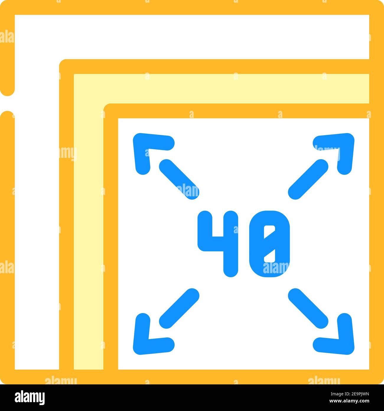 different sizes of napkins color icon vector illustration Stock Vector