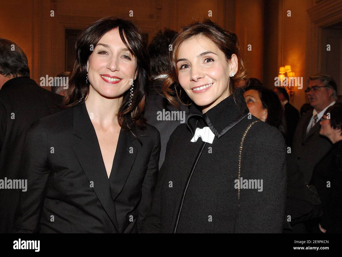 Elsa Zylberstein and Princess of Savoy Clotilde Courau attend the 'Dessine-moi un mouton' charity party, at the Four Season George V Hotel, in Paris, France, on December 11, 2006. The 'Dessine moi un mouton' NGO helps children and their family infected by HIV/AIDS. Photo by Christophe Guibbaud/ABACAPRESS.COM Stock Photo