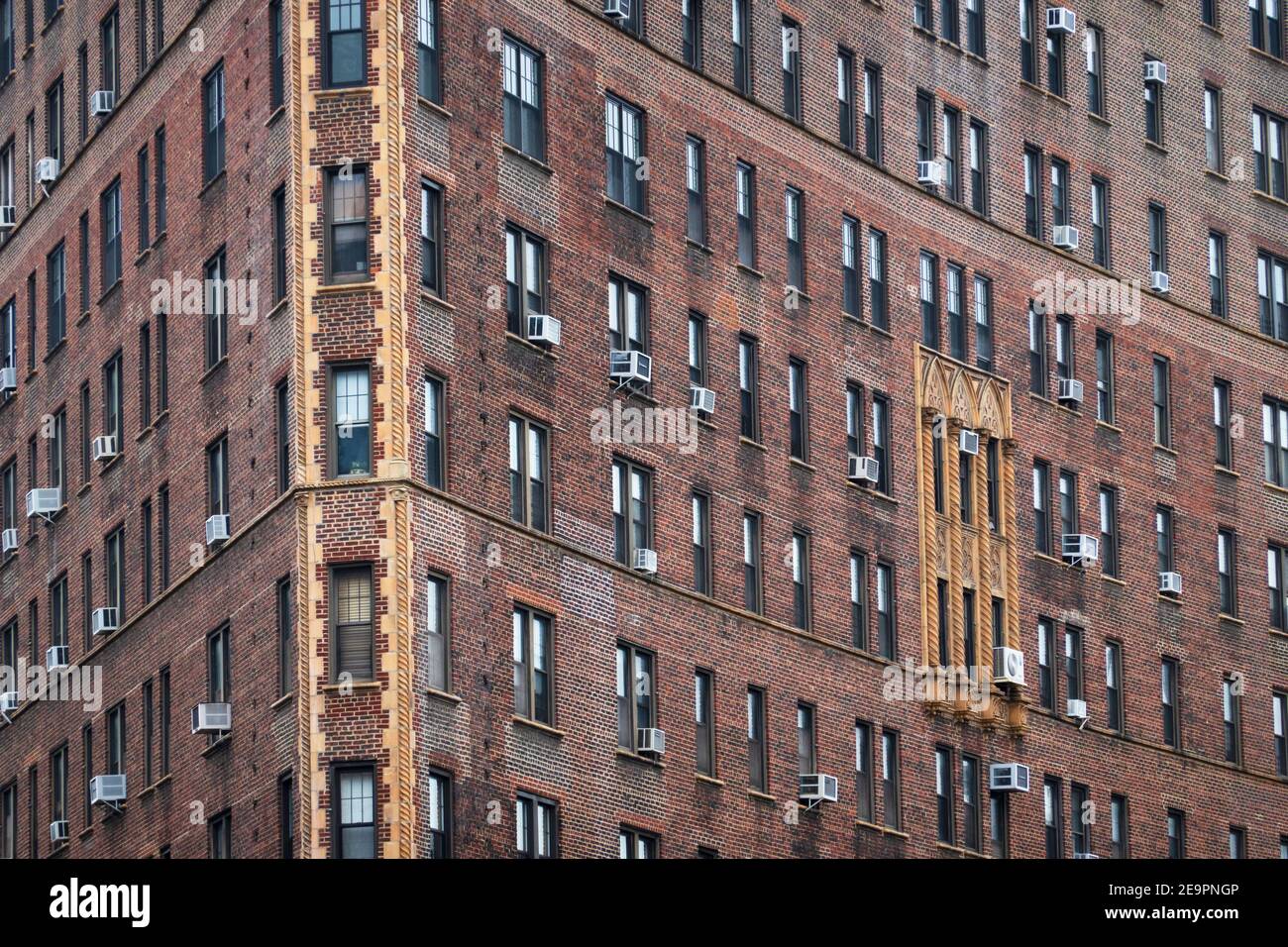 apartment air conditioners in building Brooklyn NYC Stock Photo Alamy