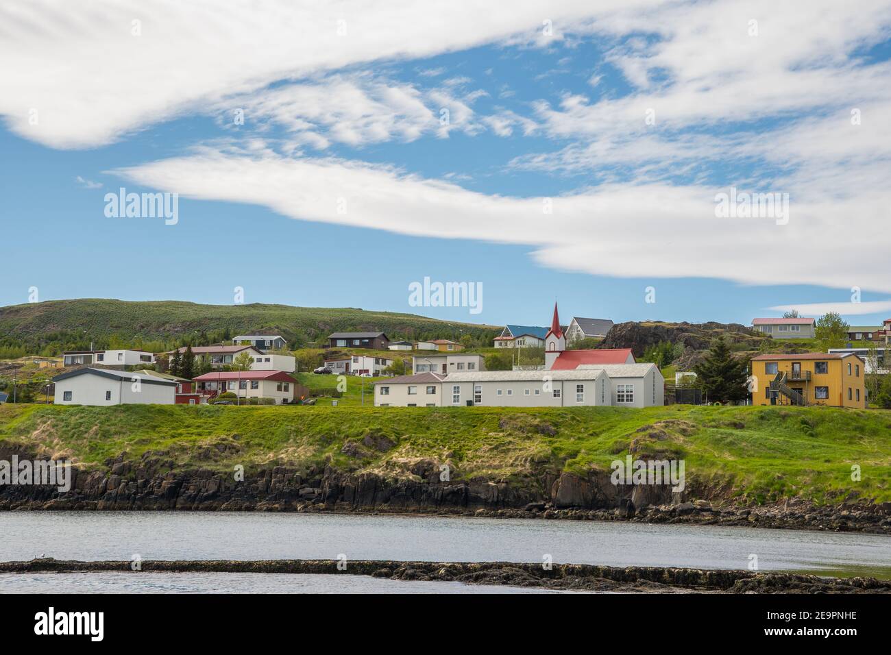 Town of Vopnafjordur in North Iceland Stock Photo - Alamy