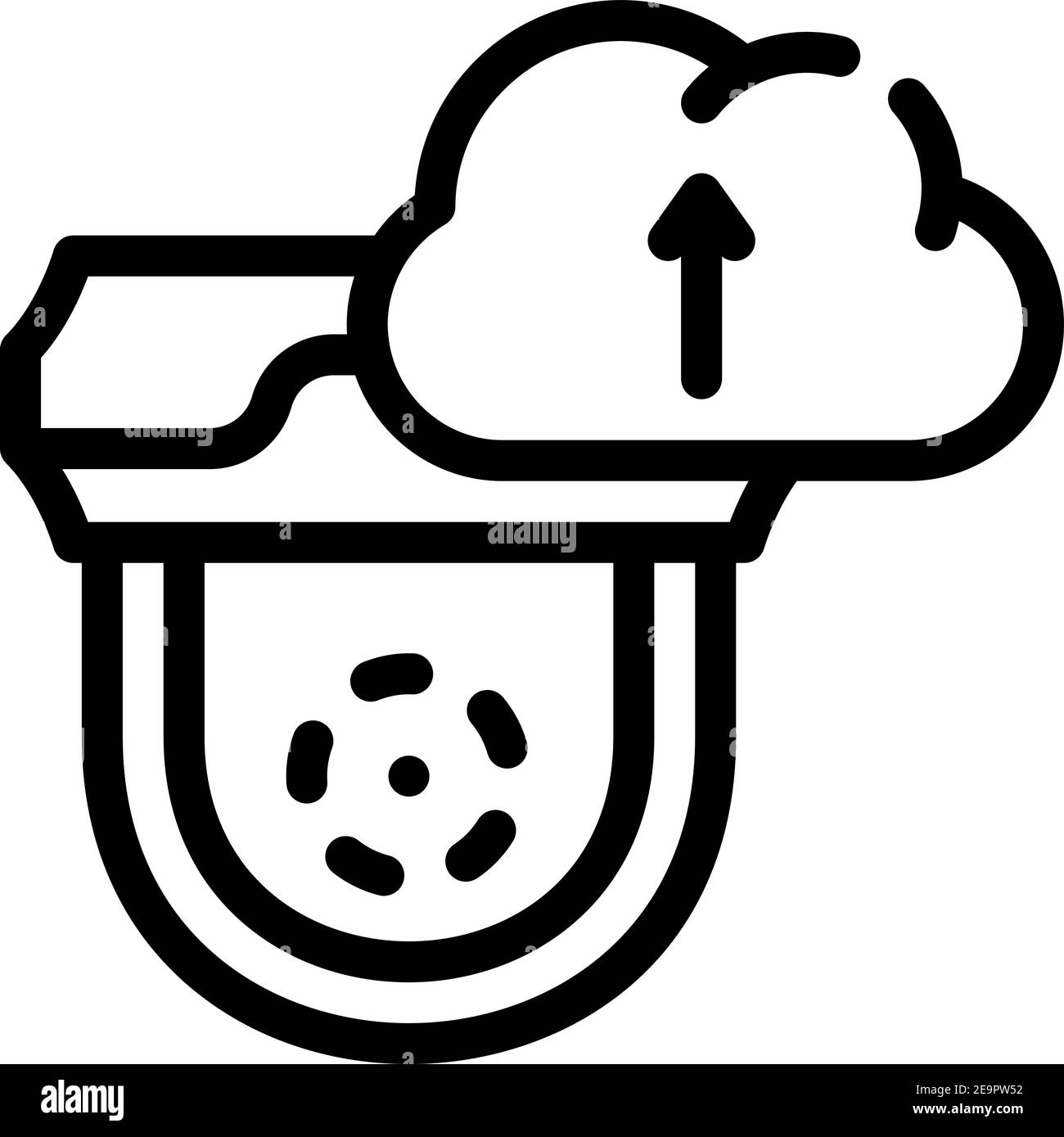 cloud service for video camera line icon vector illustration Stock ...