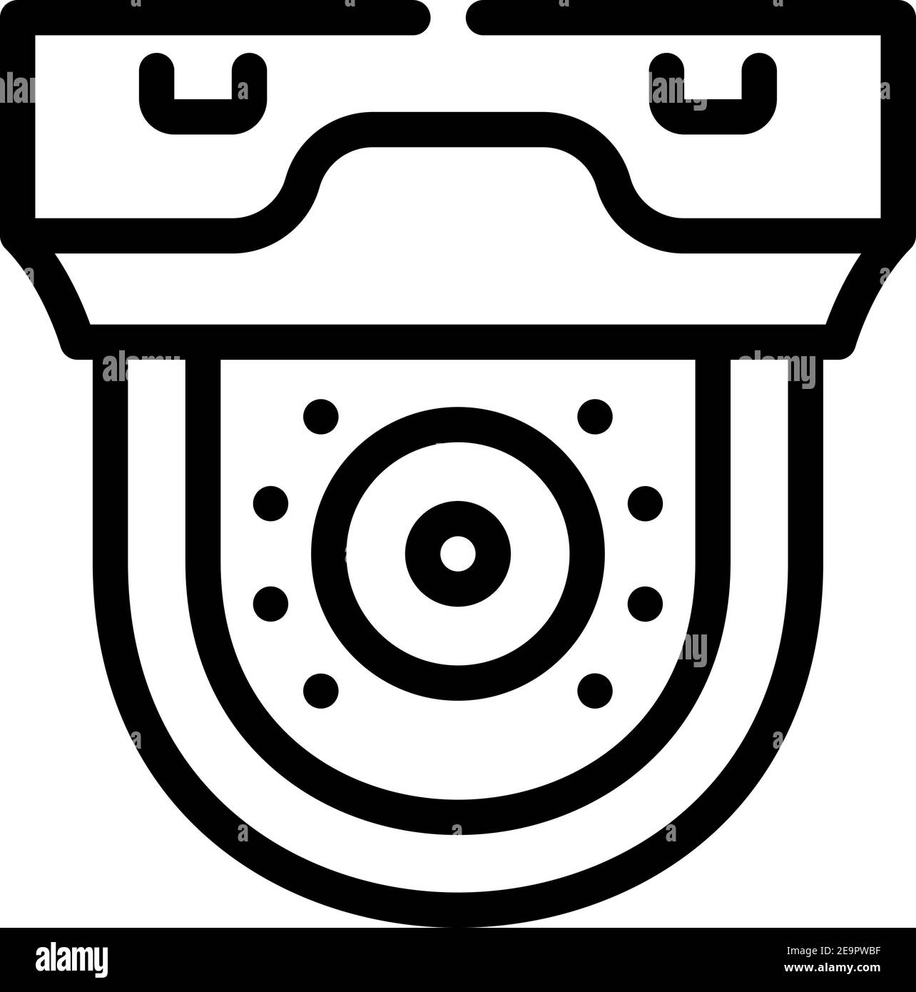 security gadget video camera line icon vector illustration Stock Vector ...