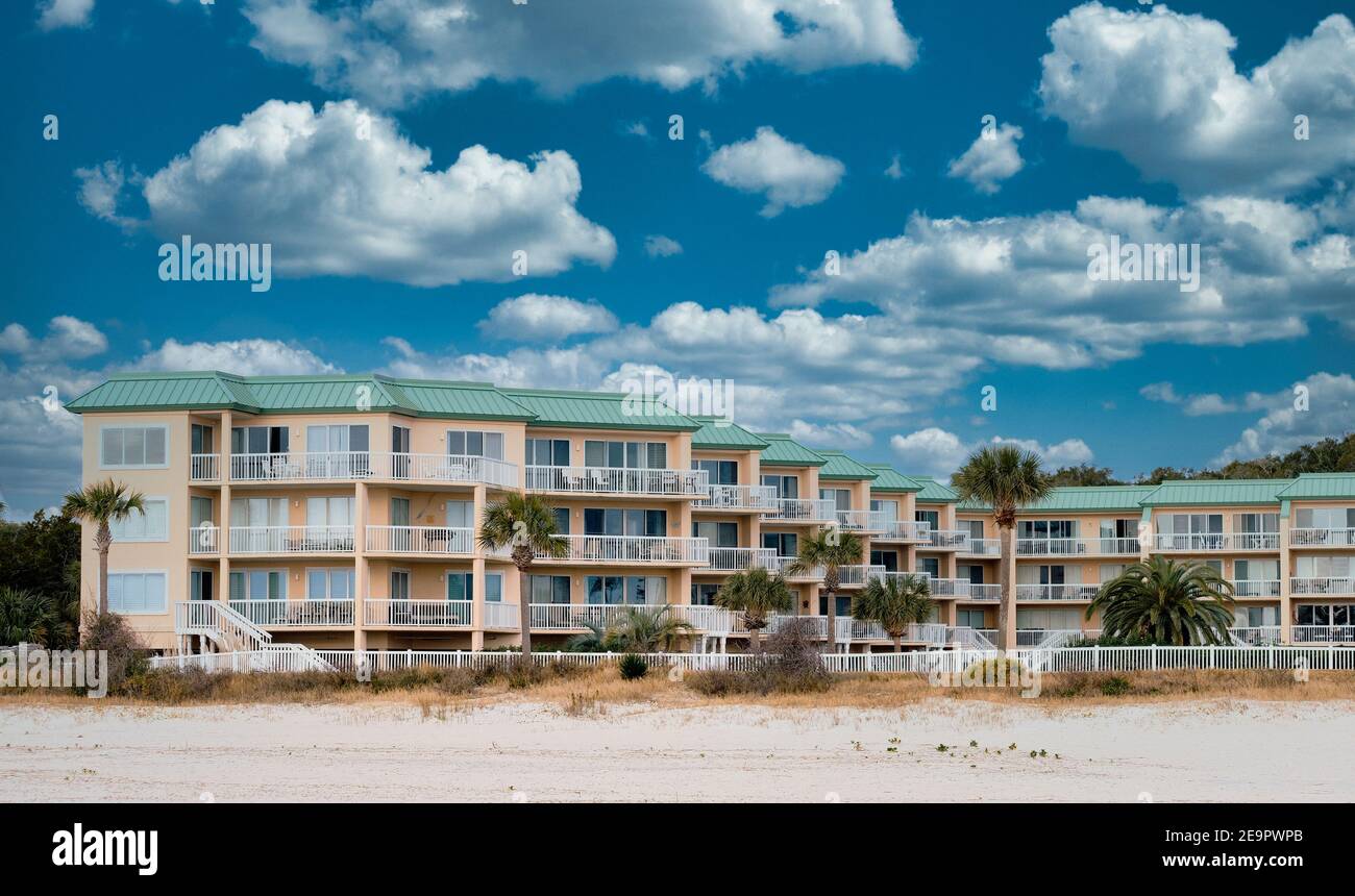 View of Nice Coastal Condos Stock Photo - Alamy