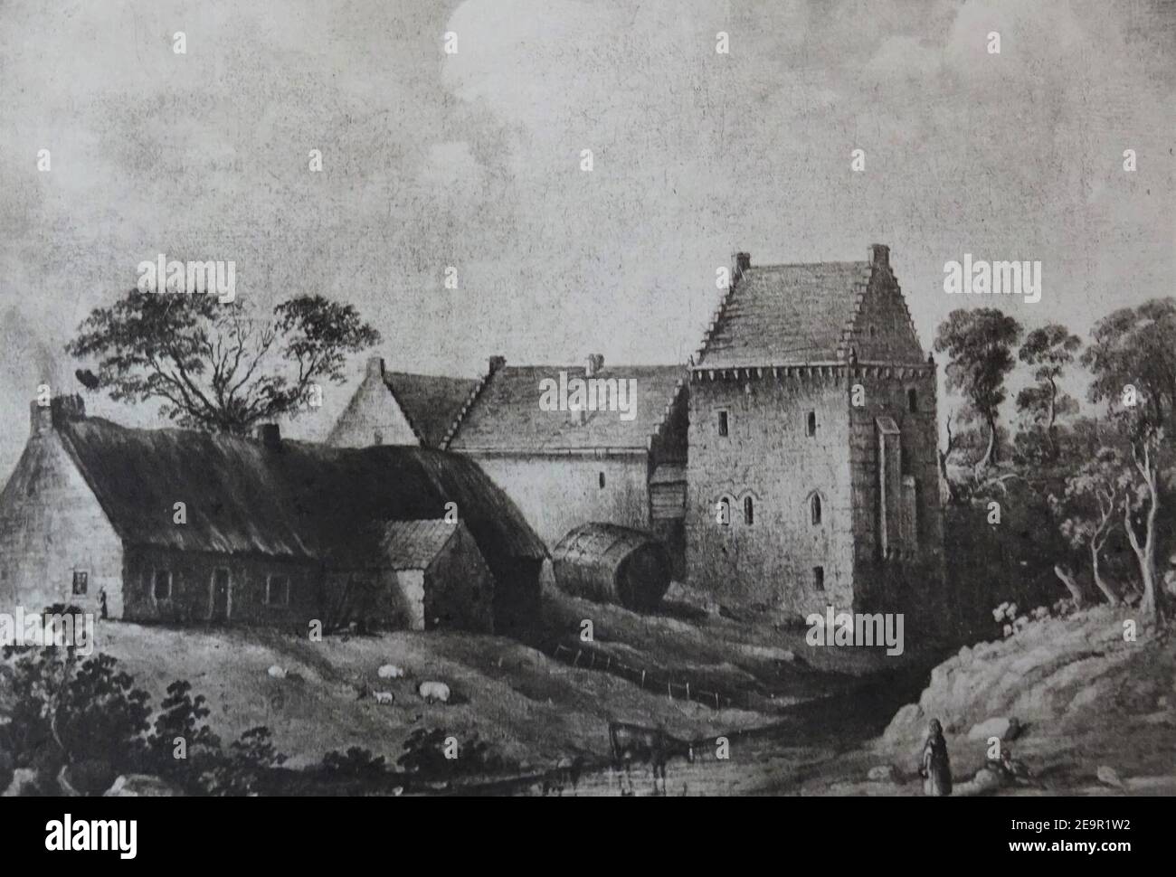 Mauchline Castle. 1856 Stock Photo Alamy