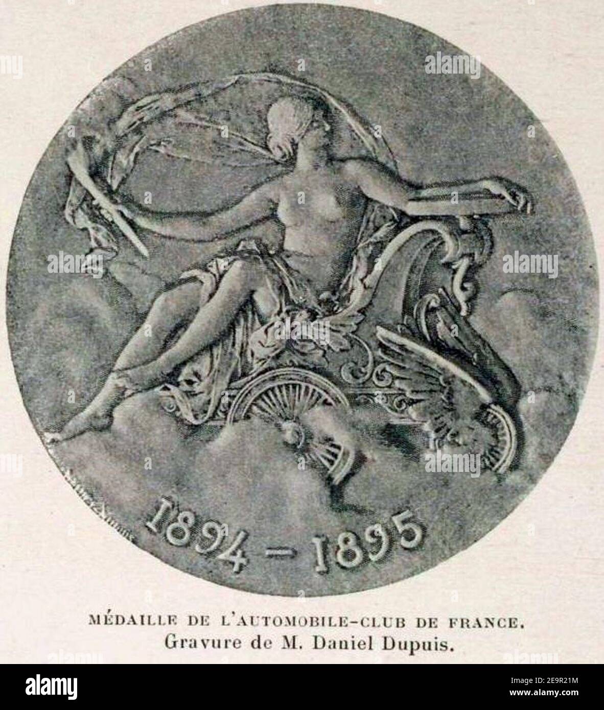 Médaille ACF Cent 1895-1995 Automobile Club De France En Bronze - Monnaie De Paris, Circulée
