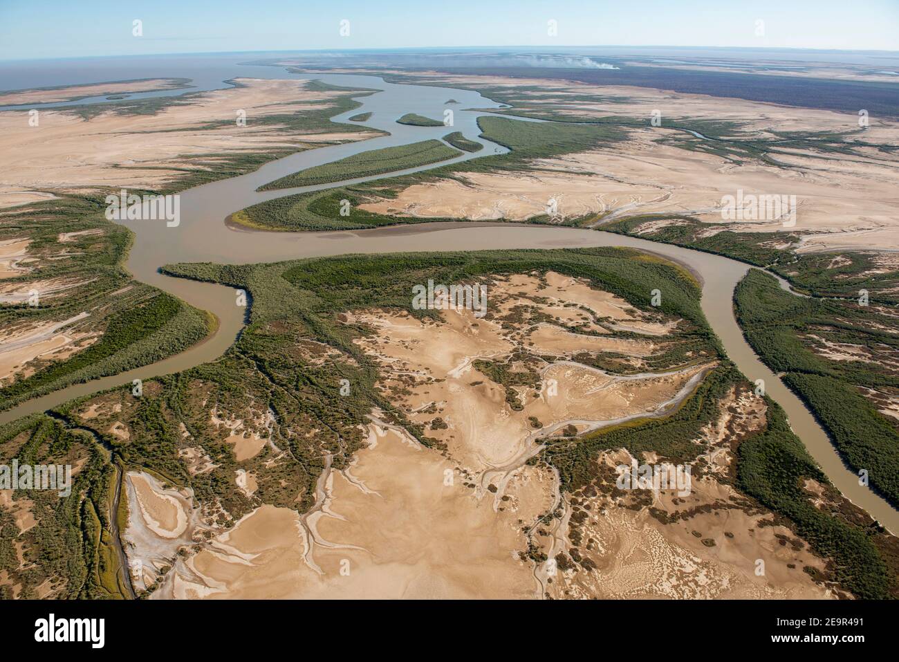 Derby Western Australia on King sound and the May river to the north of