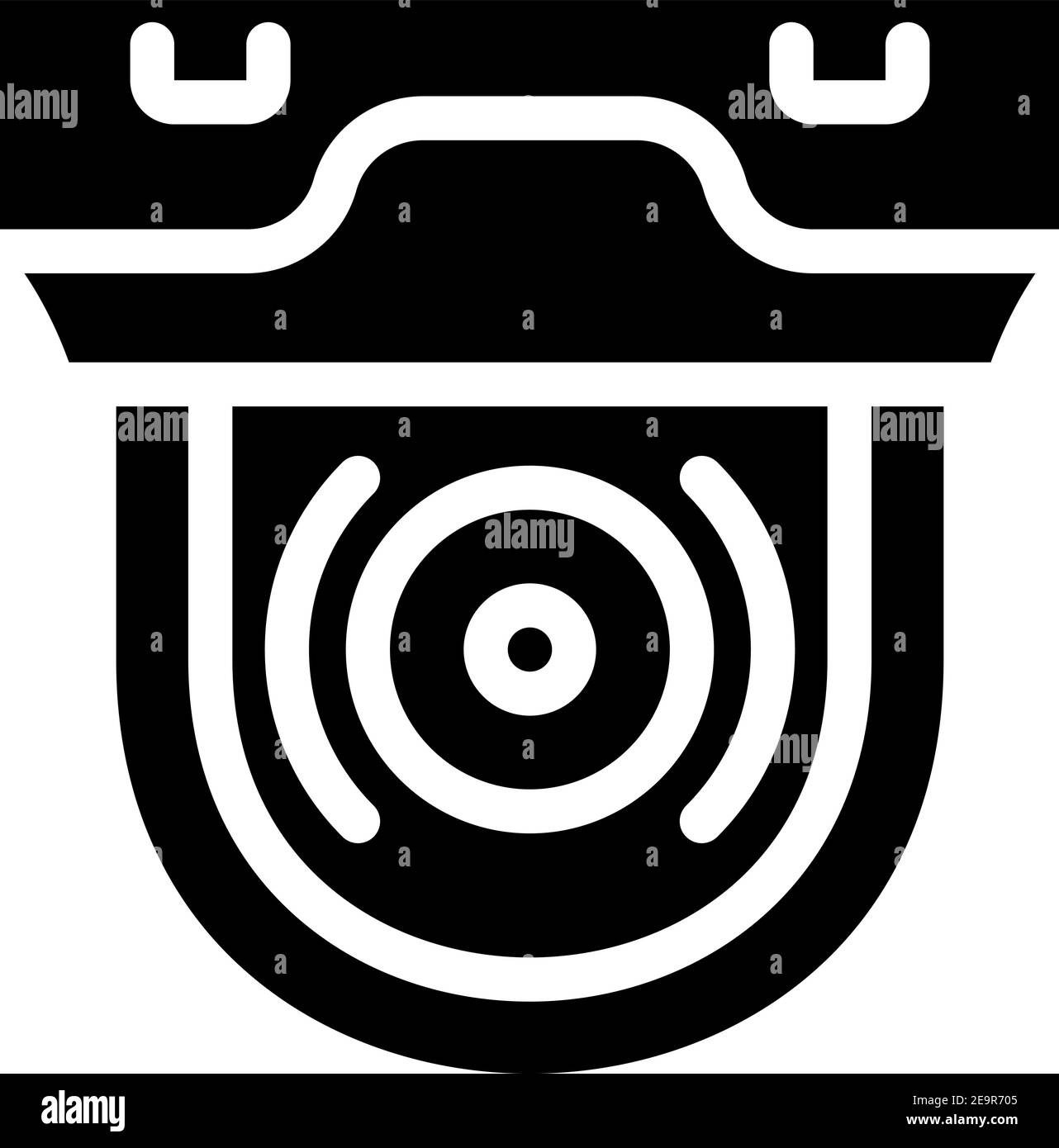 security gadget video camera glyph icon vector illustration Stock ...
