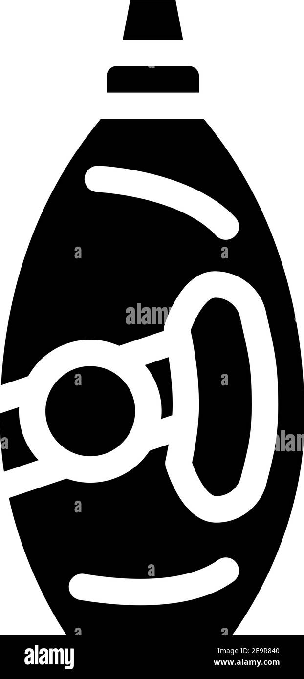 liquid washing soap bottle glyph icon vector illustration Stock Vector ...
