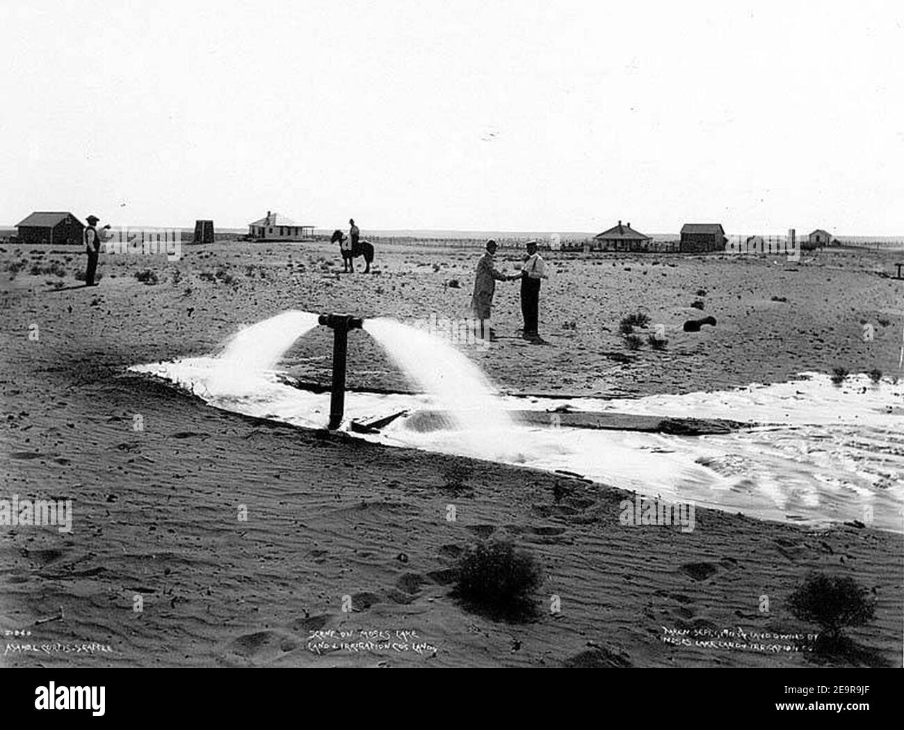 Moses Lake Land & Irrigation Company land, 1911 Stock Photo Alamy