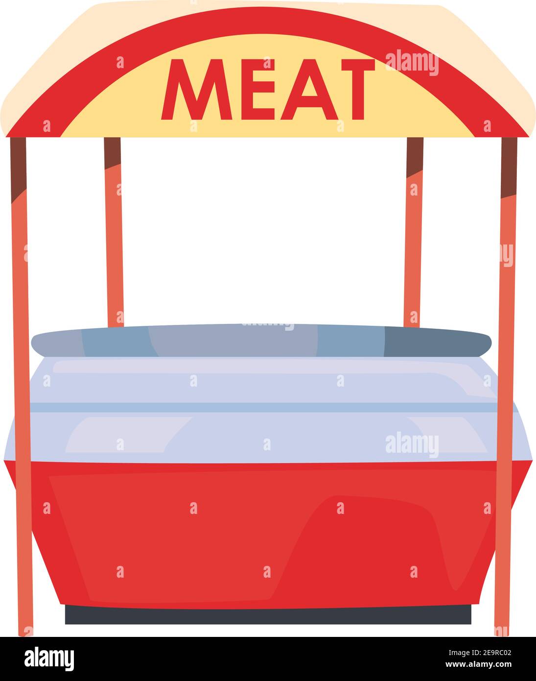 Meat market design of shop retail store and buy theme Vector illustration Stock Vector