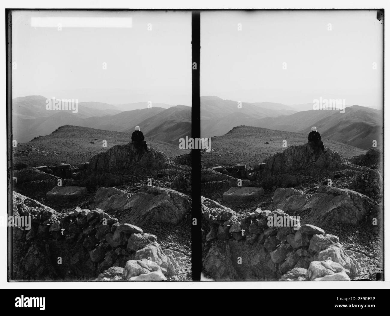 Mount Hermon, scene of the Transfiguration. Looking south west Stock