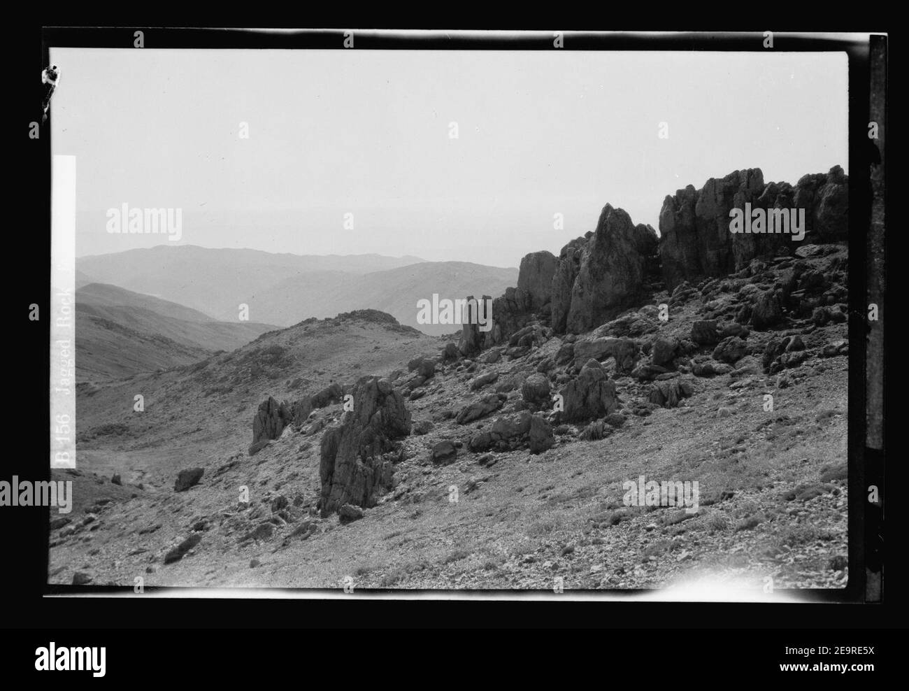 Mount Hermon, scene of the Transfiguration. Jagged rock formations