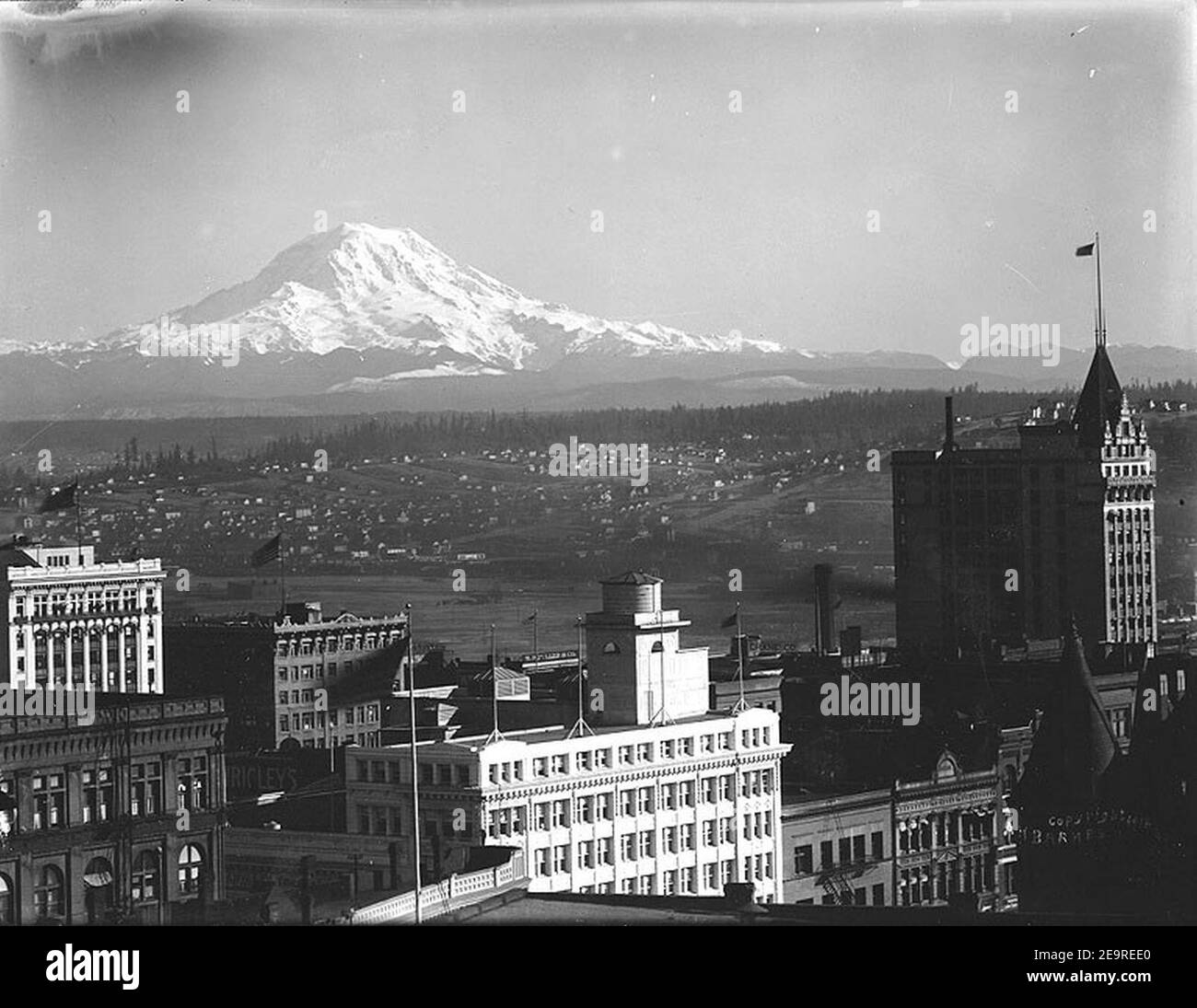 Mount Rainier, Washington, ca 1916 (BAR 91 Stock Photo Alamy