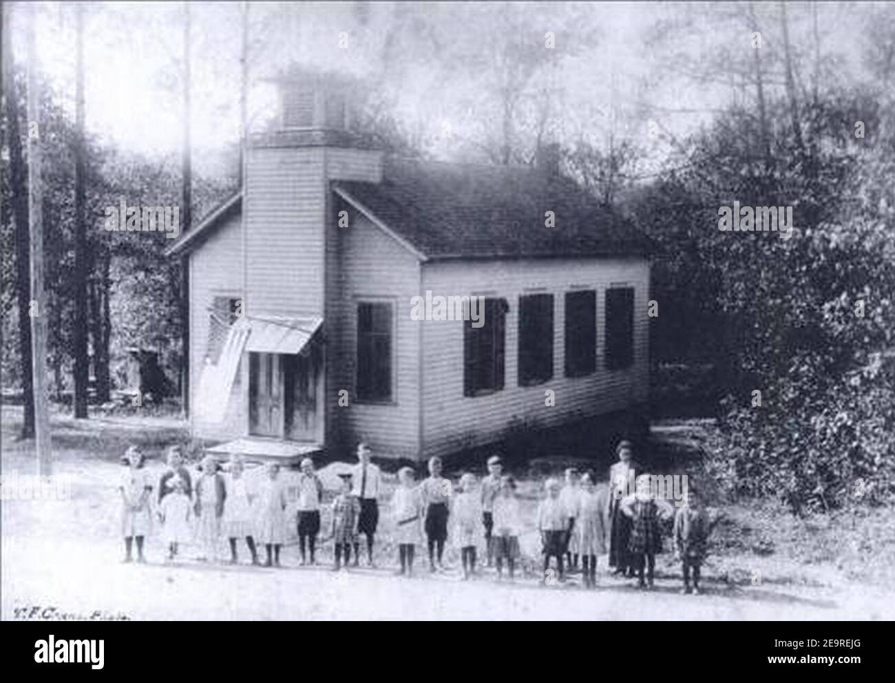 Mount Tabor New Schoolhouse, 1913 outside Stock Photo Alamy