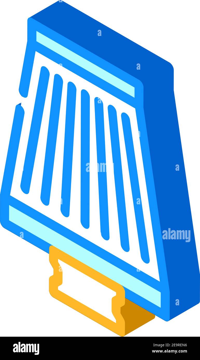filter air cleaner accessory isometric icon vector illustration Stock ...