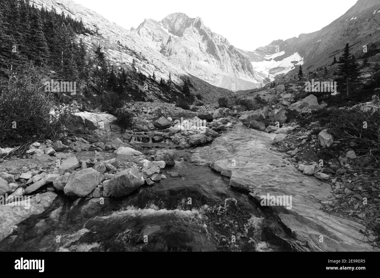 Creeks and rivers in Kananaskis Stock Photo