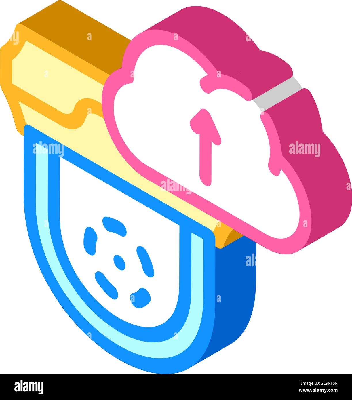 cloud service for video camera isometric icon vector illustration Stock ...