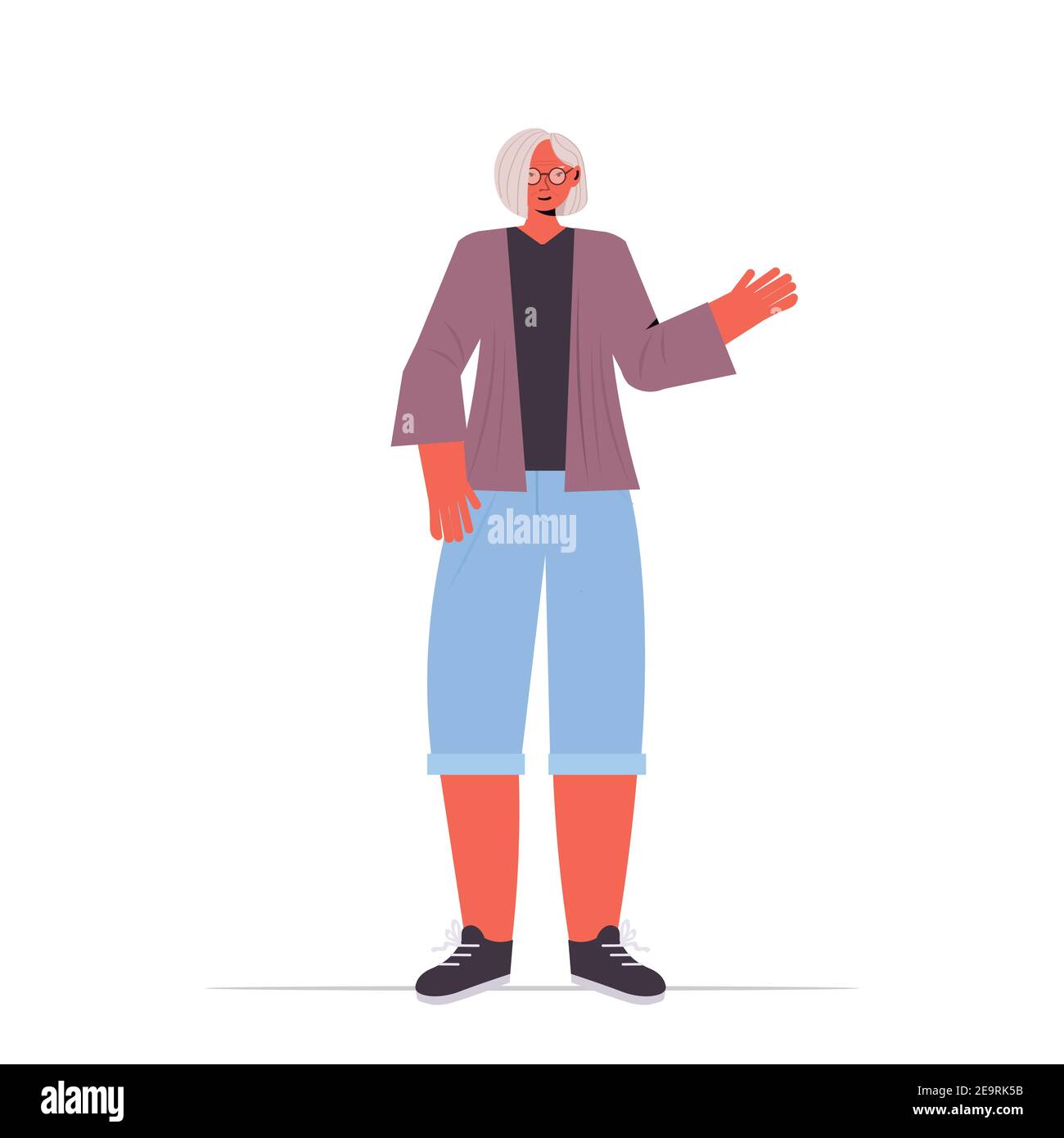 old woman in casual trendy clothes senior female cartoon character standing pose gray haired grandmother full length vector illustration Stock Vector Image & Art - Alamy old woman in casual trendy clothes senior female cartoon character standing pose gray haired grandmother full length vector illustration Stock Vector Image & Art - Alamy