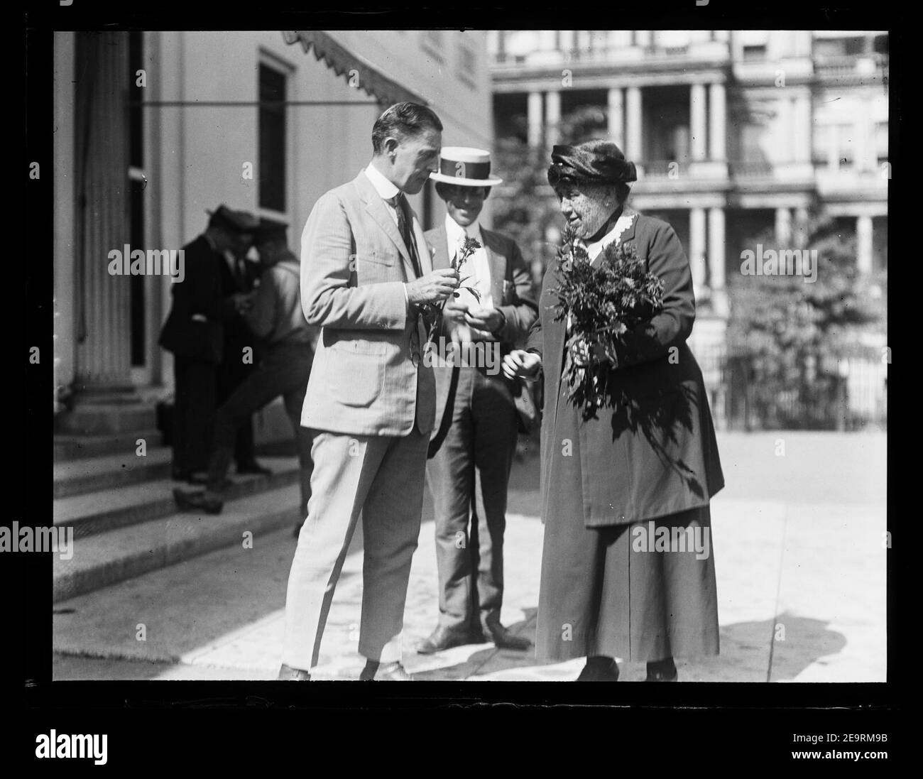 Mrs. Harriet S. Upton at White House Stock Photo Alamy