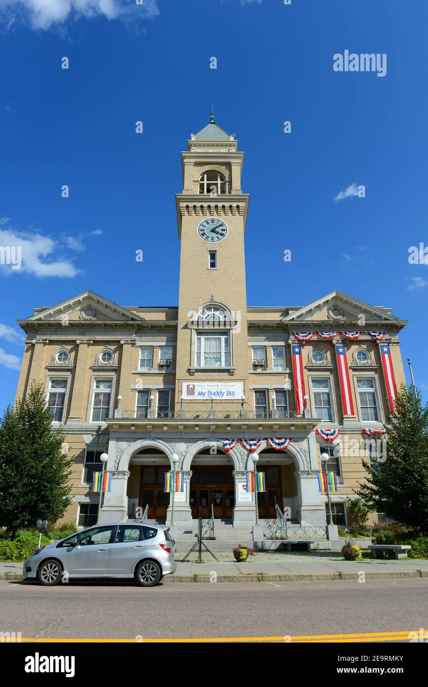 Montpelier City Hall is located at the bank of Winooski River in