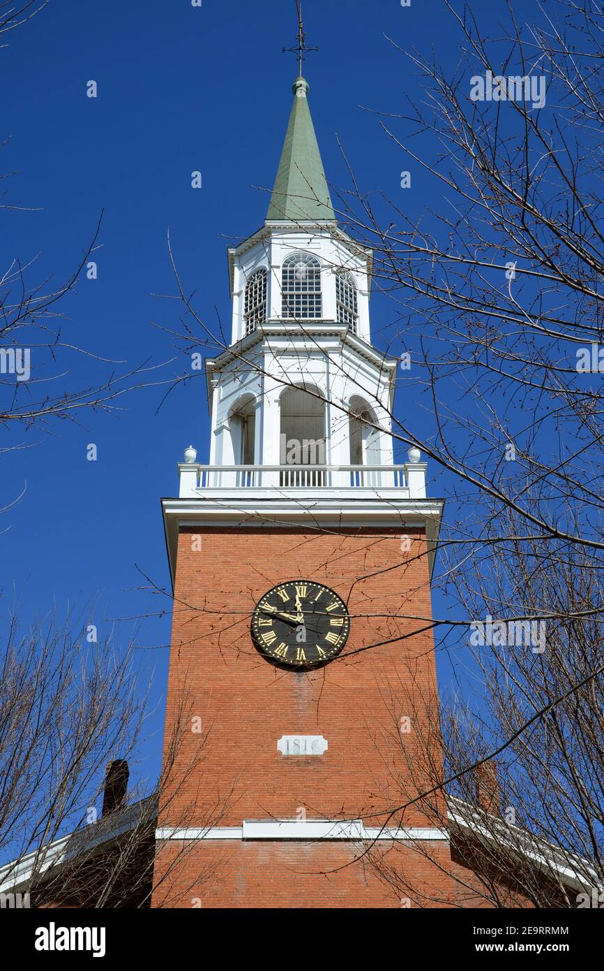 First Unitarian Church was built in 1816 at the head of Church Street