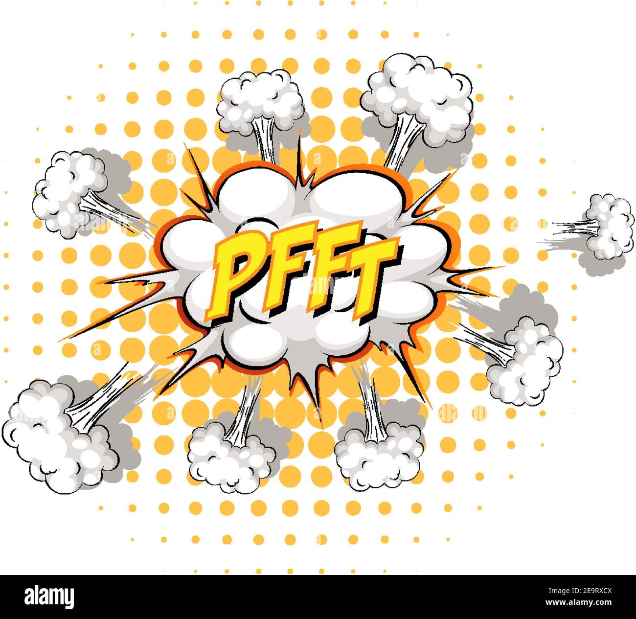Comic speech bubble with pfft text illustration Stock Vector Image ...