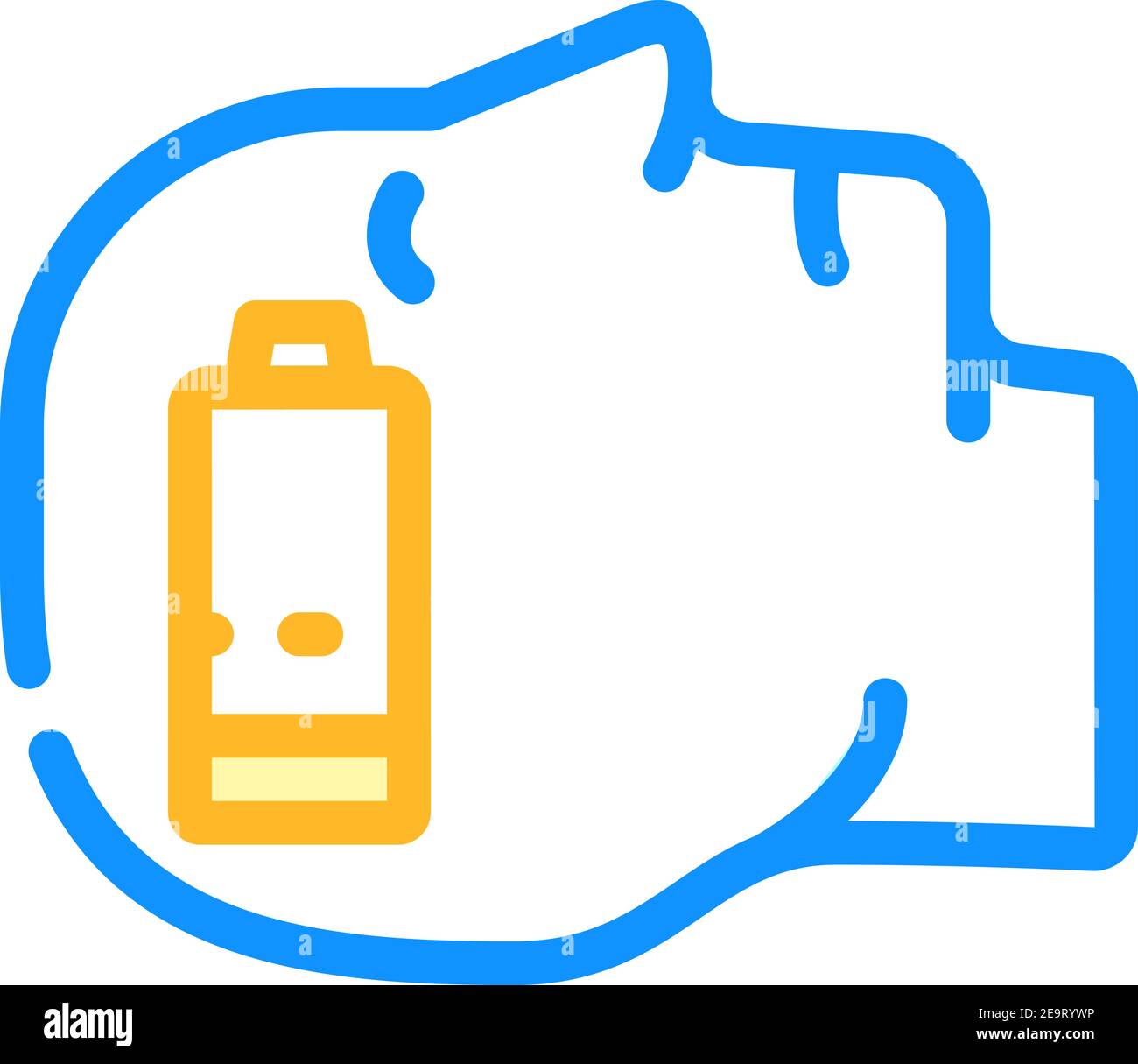 lack of strength and energy color icon vector illustration Stock Vector