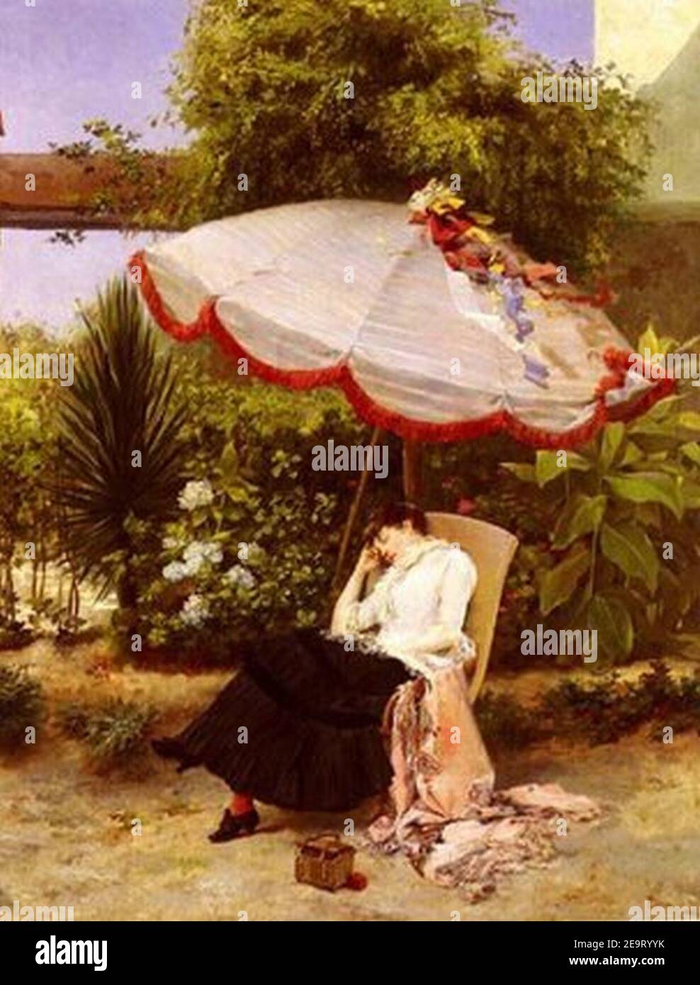 Mujer con sombrilla Stock Photo Alamy