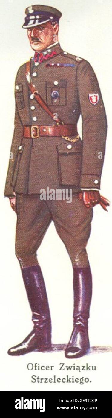Mundur strzelec 1935 oficer. Stock Photo