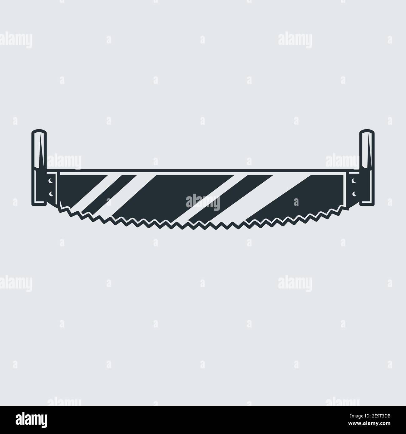 Two handed saw Stock Vector Images - Alamy