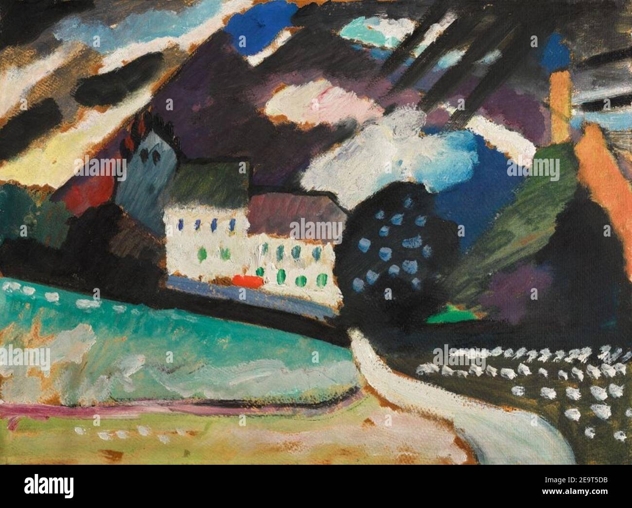 MURNAU SCHLOSS UND KIRCHE II (MURNAU CASTLE AND CHURCH II Stock