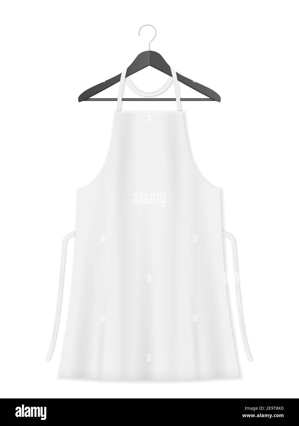 Kitchen apron on a white background. Vector illustration Stock Photo ...