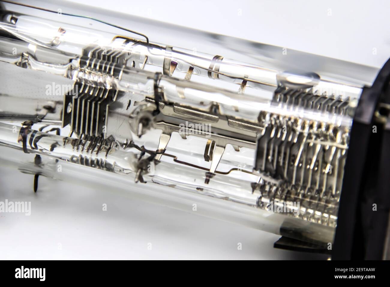 A part of oscilloscope tube is intended for registration of electrical