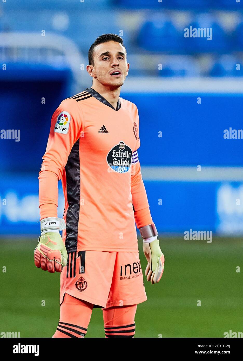 Jordi Masip of Real Valladolid during the Spanish championship La Liga  football match between Deportivo Alaves and Real Vallad / LM Stock Photo -  Alamy