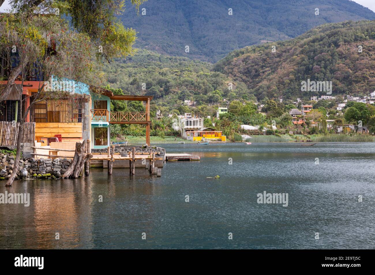 Lake Atitlan in Guatemala. Stock Photo
