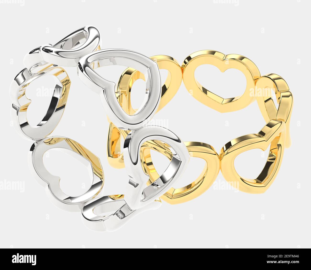 Gold ring isolated on white background. 3d rendering - illustration ...