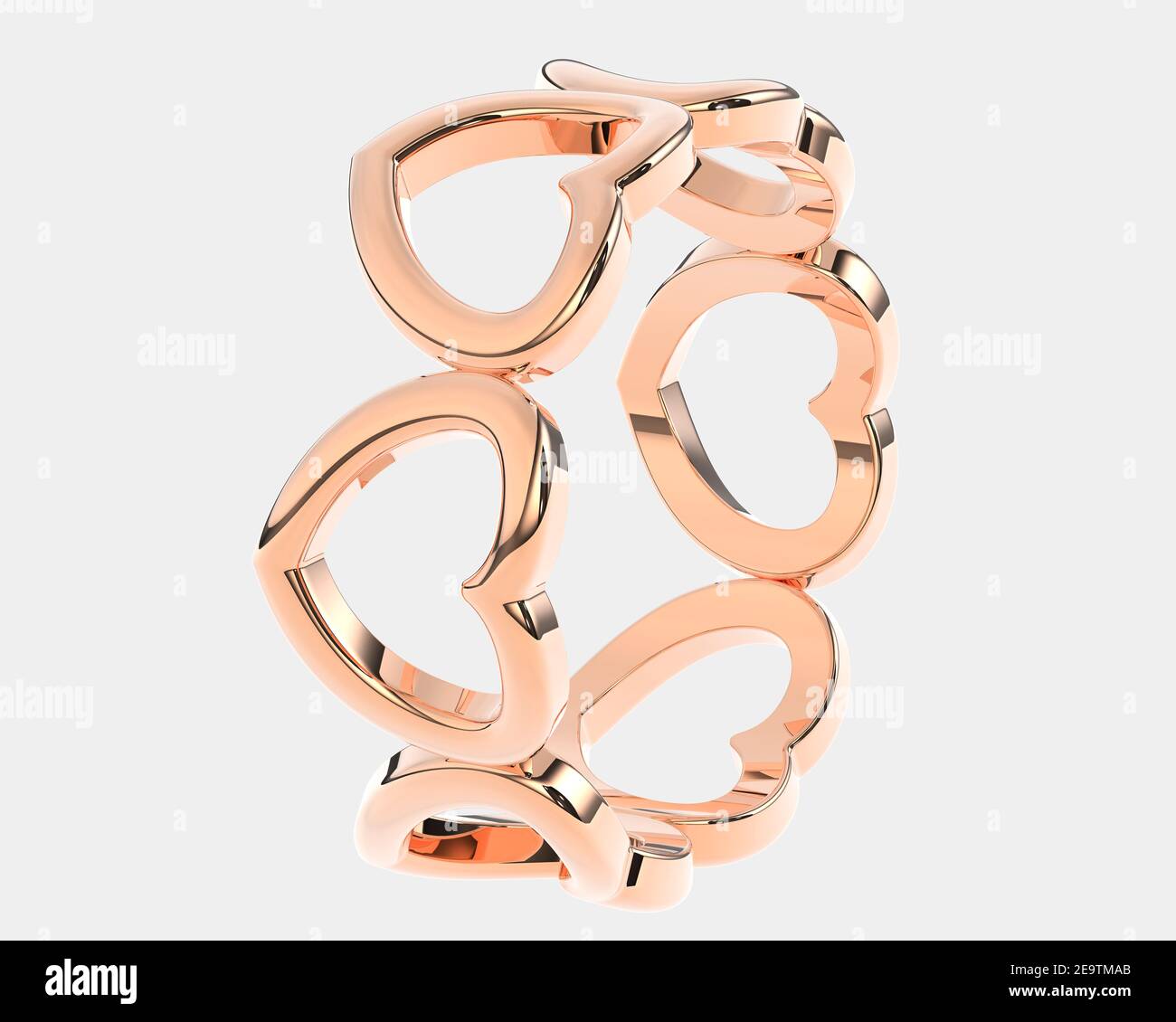 Gold ring isolated on white background. 3d rendering - illustration ...