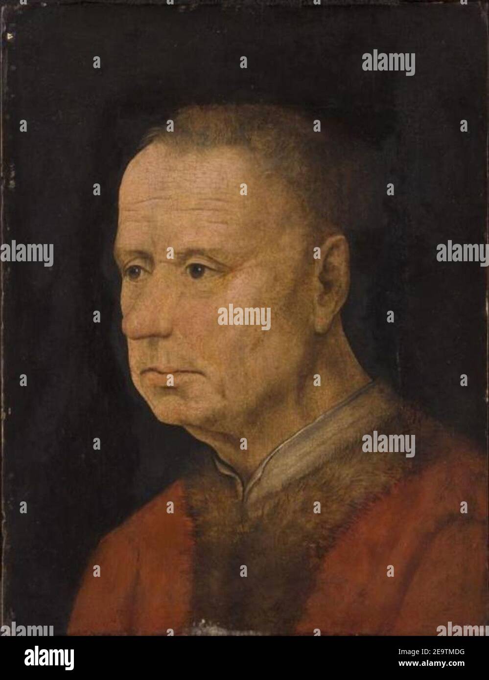 Naar Jan van Eyck - Portret van een man Stock Photo - Alamy