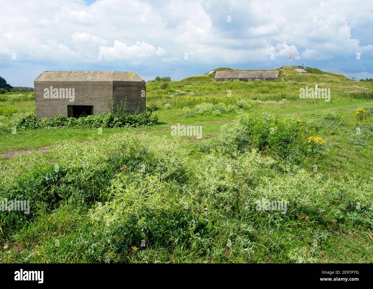 Doornenburg Netherlands - 11 July 2020 - Fort pannerden at fork of rivers  Rhine and Waal Stock Photo - Alamy