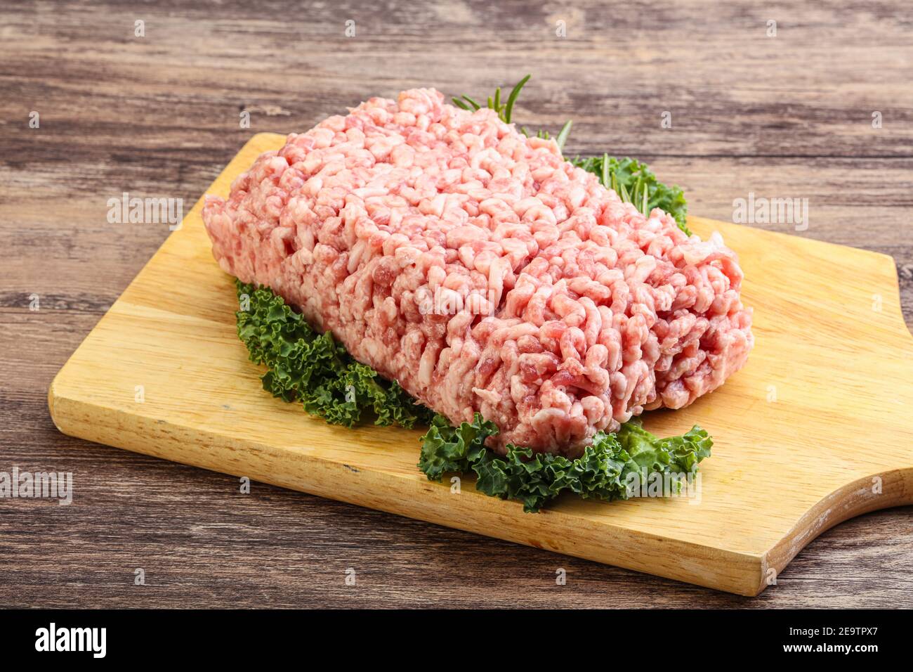 Raw fat pork minced meat for cooking Stock Photo Alamy