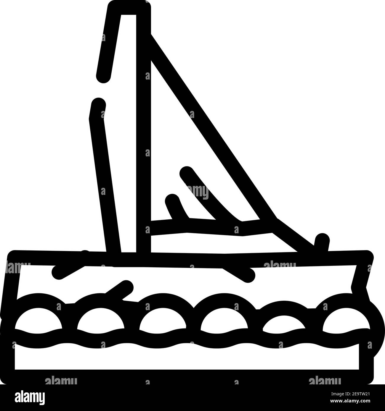 Solar panel boat Stock Vector Images - Alamy