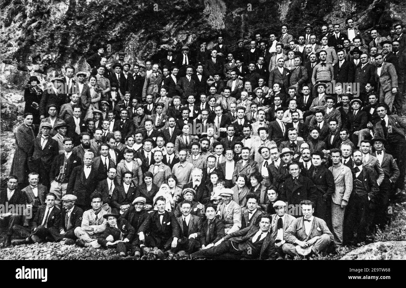 ITaly Lazio Ventotene - political confined group 1930-1940 Stock Photo
