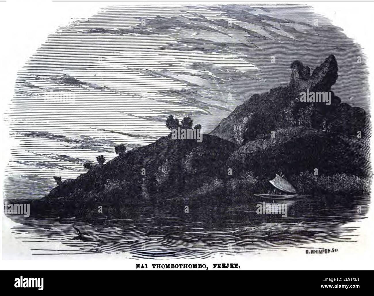 Nai Thombothombo, Feejee (September 1852, p.96, IX) - Copy. Stock Photo