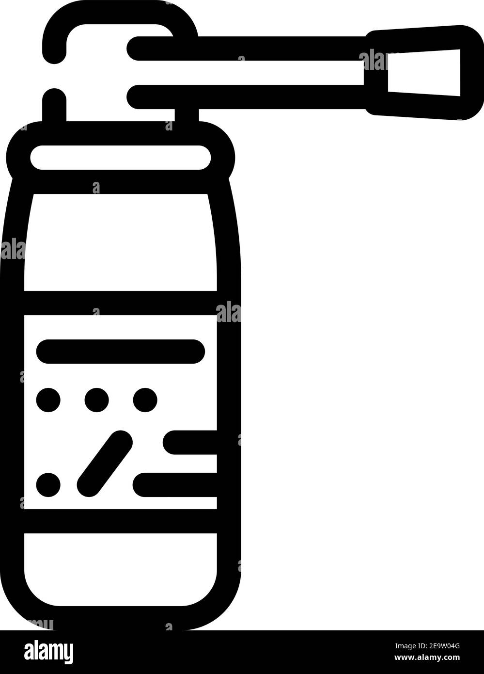 spray medicaments line icon vector illustration flat Stock Vector