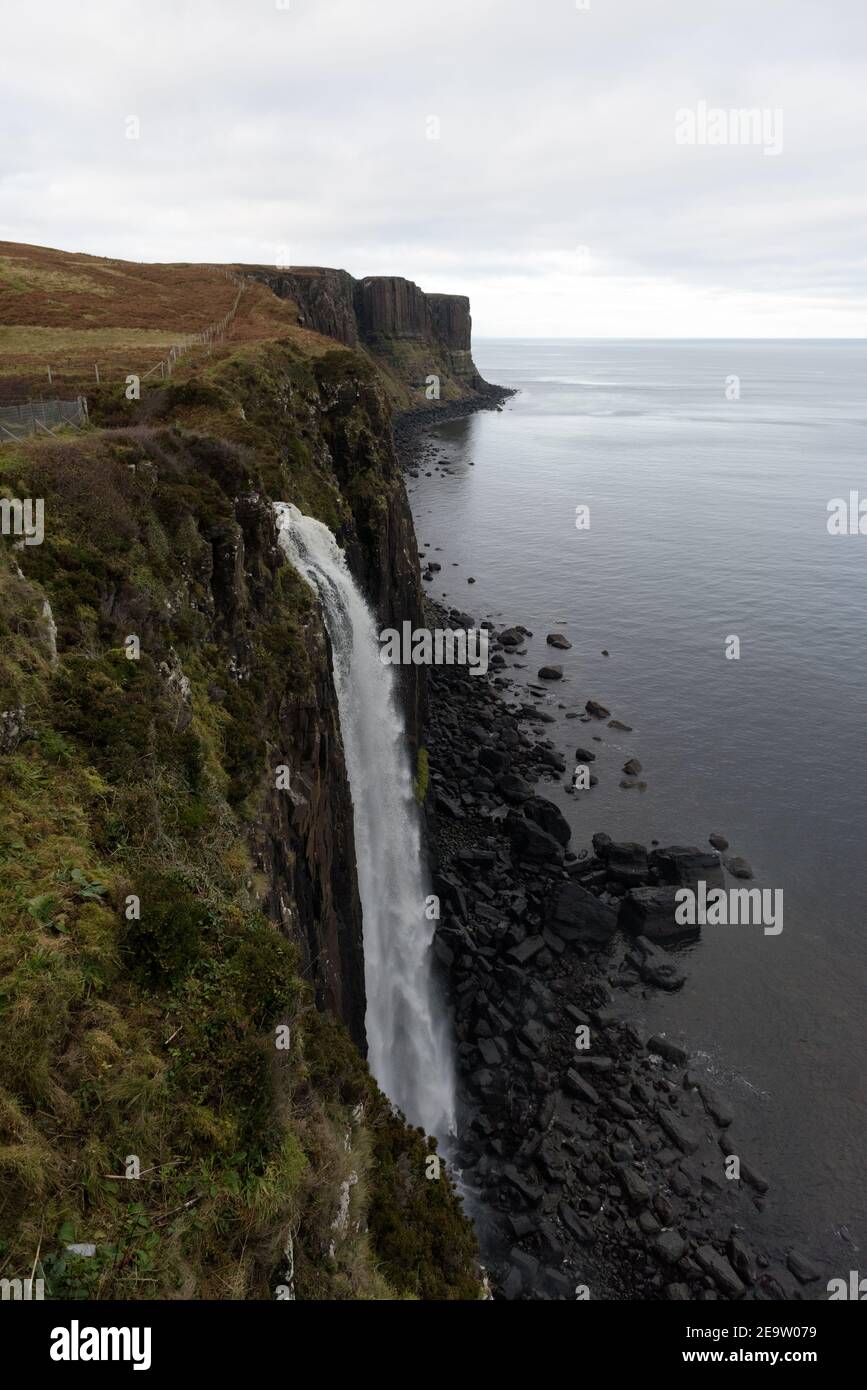 Kilt Rock Waterfall Isle of Skye Stock Photo - Alamy