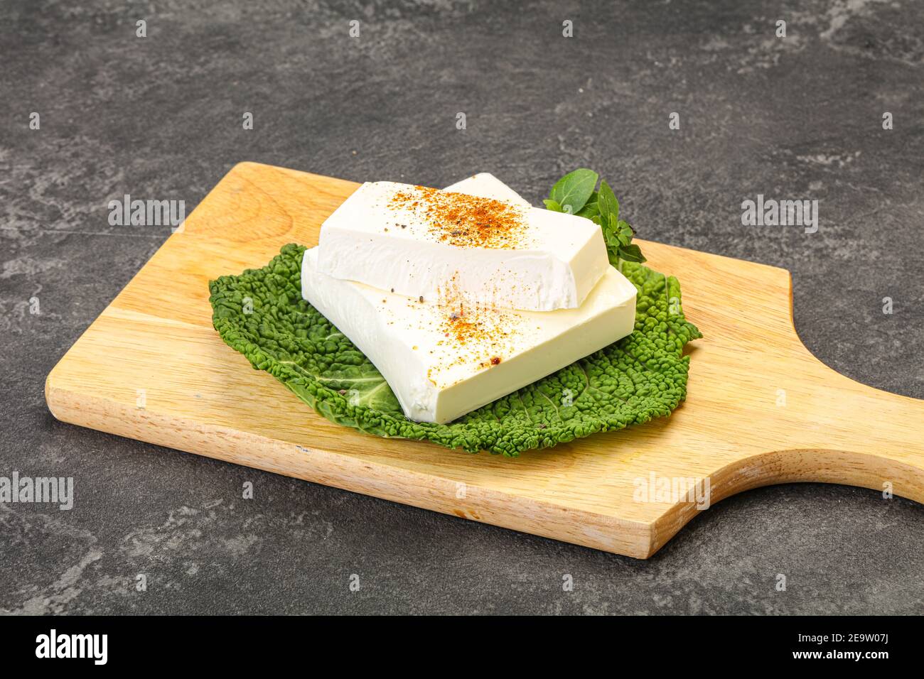 Greek Feta soft cheese for salad Stock Photo Alamy