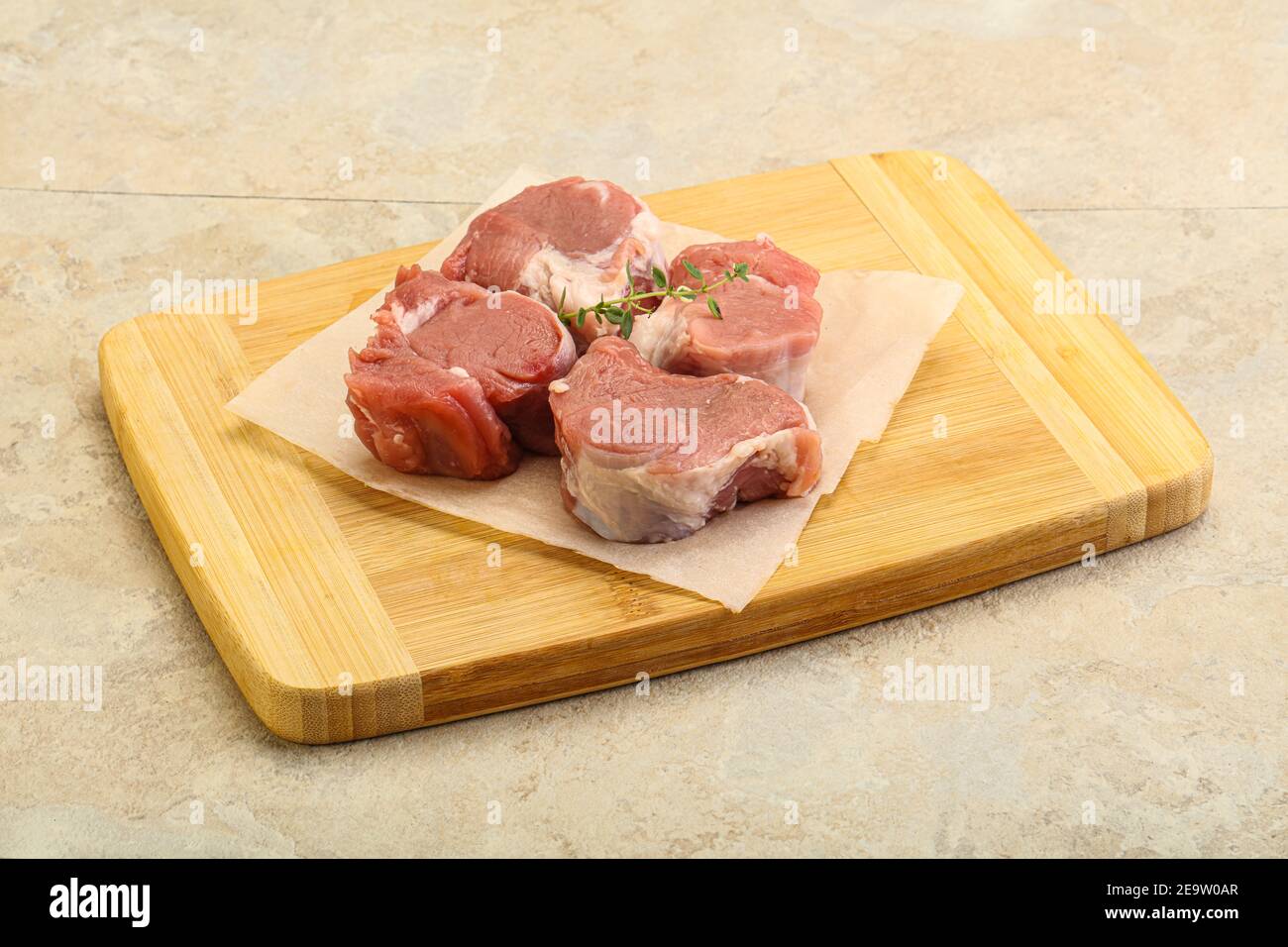 Raw pork tenderloin fillet for cooking Stock Photo Alamy