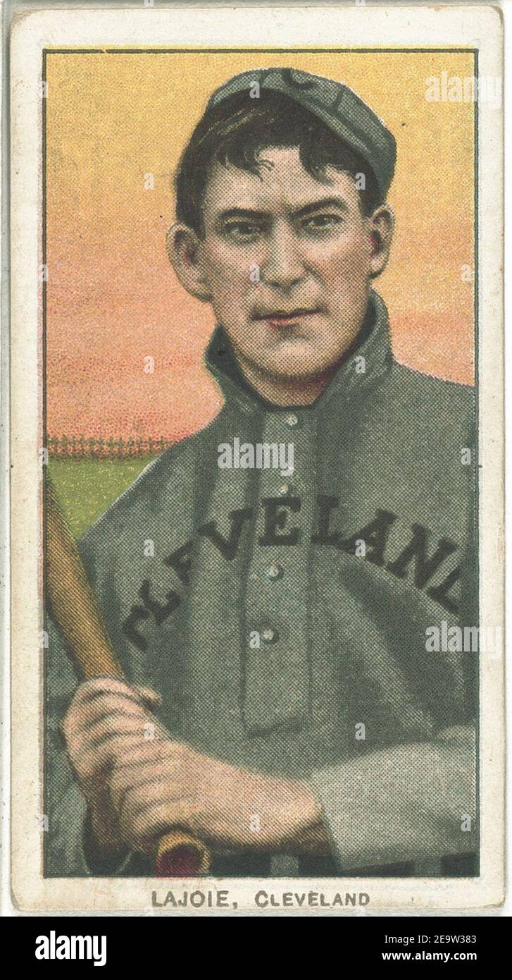 Naps Mlb Nap Lajoie, Cleveland Naps, baseball card portrait Stock Photo - Alamy